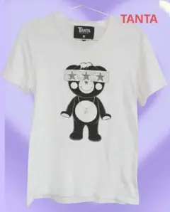 タイムセール TANTA ホワイト半袖Tシャツ スワロフスキー 日本製
