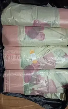 ピンク 花柄 敷き布団用カバーセット