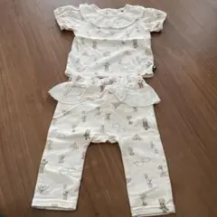 ベビー服　セットアップ　フタフタ　サーカス柄
