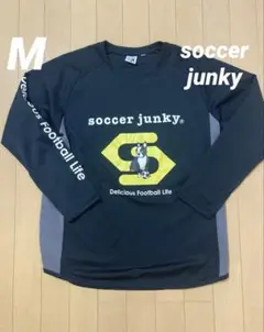 soccer junky ロングスリーブシャツ M 黒/グレー