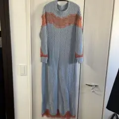 美品 グレースコンチネンタル ニット ワンピース レース ロング