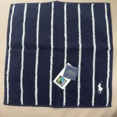 Polo Ralph Lauren ネイビー ボーダー？柄 ハンカチ