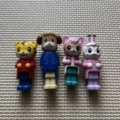 こどもちゃれんじ　しまじろう　みみりん　ニャッキー　先生　フィギュア4体セット