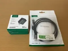 【新品未開封】UGREEN 30W PD3.0対応GaN 3ポート＋ケーブル