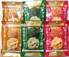 亀田製菓　亀田のサプリの種　金ごま塩あられ　のり塩　えび塩