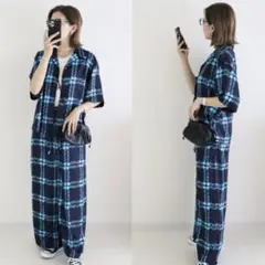 美品◎ユニクロx マルニ ドレープイージー パンツ シャツ セットアップ 完売品