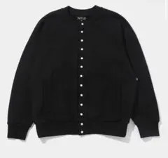 VA agnes b. FRAGMENT カーディガン BLACK Mサイズ M001 CARDIGAN LE PETIT カーディガンプレッション ｜agnès b