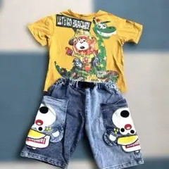 130cm 男の子 Tシャツ＆ハーフパンツ セット