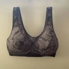 未使用　BVD Ladiesスポーツブラ　ブラック　花柄　Ｍ