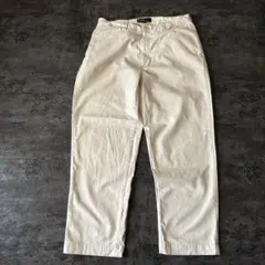 ヴィンテージ90s フィリップパンツ 白系 コットンチノ ゆるダボアメカジ古着