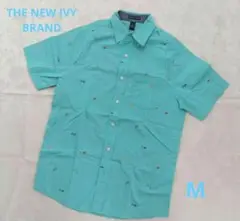 THE NEW IVY BRAND 半袖シャツ M ターコイズ