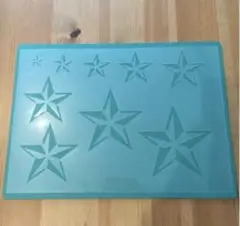 No.74 送料込 ステンシルシート 星2cm〜10cm バーンスター