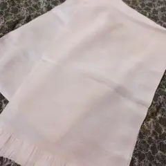 帯揚げ　夏物　正絹　クリーム色 　ちりめん