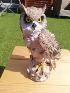 ☆お色①☆ 梟 フクロウ ガーデニング 置物 雑貨 玄関 リビング 庭 屋外
