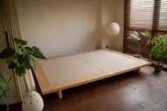 LIVING BED リビングベッド 旭川家具 建築家二人暮らし　セミダブル 再販開始】プロジェクト開始1日で完売！大好評の建築×家具×畳の