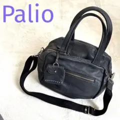 美品★PALIO パリオ レザー シボ本革 ショルダーバック