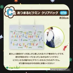 一番くじ ピクミンがいっぱいコレクション C賞 あつまるピクミン クリアバッグ