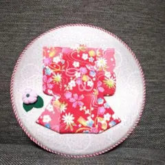 ハンドメイド 着物 デザイン の刺繍 置物 インテリア 壁掛け 和小物