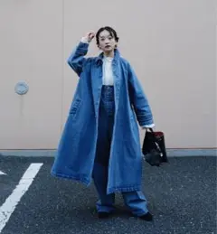 oblekt デニムステンカラーコート