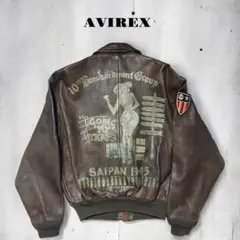 ⭐️90s⭐️AVIREX A-2 フライトジャケット　ワッペン　ペイント 2025年最新】AVIREX A-2 ペイントの人気アイテム - メルカリ