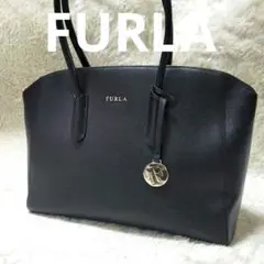 極美品✨FURLA フルラ テッサ トートバッグ A4収納可 レザー 黒