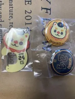 ジャイアンツ エニマイくじ カラビナ 缶バッジ オオシーサー (大城卓三)
