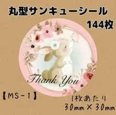 【MS-1】サンキューシール144枚/ケア/ほんのきもち/宛名/差出人/配達員