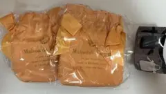 【オレンジ×2】メゾンドフルール ダブルリボンギャザートートバッグキーホルダー2