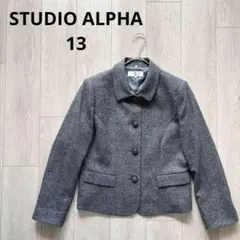 スタジオアルファー STUDIO ALPHA テーラードジャケット グレー 13