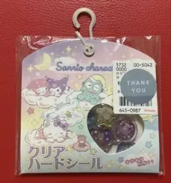 サンリオキャラクターズ　おはじきシール　クリアハードシール　スウィートドリーム