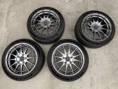 ENKEI NT03RR 18インチ　10J＋22 美品タイヤ付き　今週限定 ENKEI 4本購入で送料無料 Racing Revolution NT03RR 18x10.0J 5