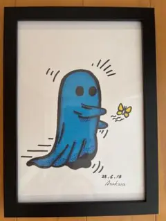原画　ポップアート　手描き『戯れ』