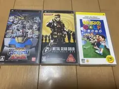 PSP ソフト まとめ売り　メタルギア　ガンダムvsガンダム　みんなのGOLF