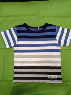 BeBe ストライプ 青Tシャツ 120
