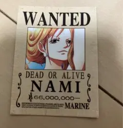 ワンピース　onepiece 手配書ステッカー　ナミ