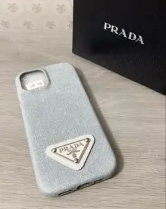 【新品】PRADA ヴィンテージパーツiPhone 15ケース デニム風