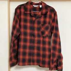 ファイブブラザー FIVEBROTHER オンブレチェック オープンカラー