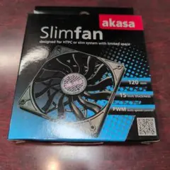 新品未開封 アイネックス akasa Slimfan 120mm PWMファン②