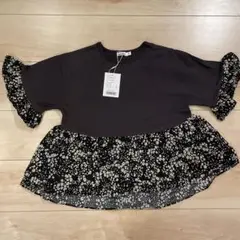 新品★ PAIR MANON ブラックミックス トップス 140