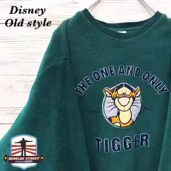 《激レア》ディズニー Disney☆フリース L 緑色 ディズニー N23