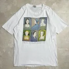 80s "Hans Holbein" Tee アート　Tシャツ　ホワイト　XL