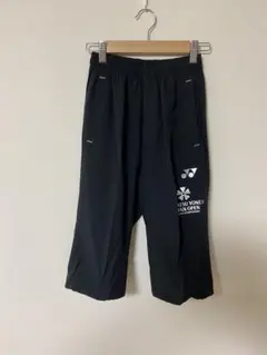 新品　ヨネックス　ジャパンオープン　7部丈　パンツ　SS ブラック　シルバー