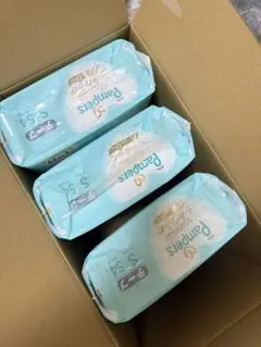 新しい Pampers Sサイズ テープ 54枚 3バッグ