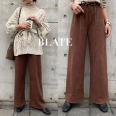 BLATE ボトムス パンツ ブラウン