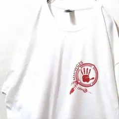 ギルダン MMIWG2S ロゴ Tシャツ ホワイト 白 XL 古着