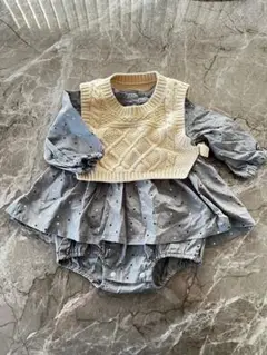 【BREEZE】ドッドワンピース　70cm