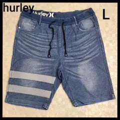hurley　ハーレー　ハーフパンツ　インディゴ染め　ブルー　メンズ　L