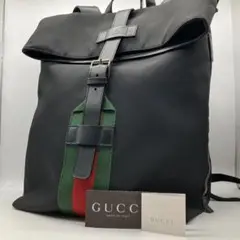 《最高級•美品》 GUCCI リュック シェリーライン 大容量 ブラック