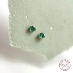 29.レディースピアス ジルコニア silver k18GP 小さめ 秋冬