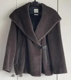エルメス アルパカコート フード付き 36